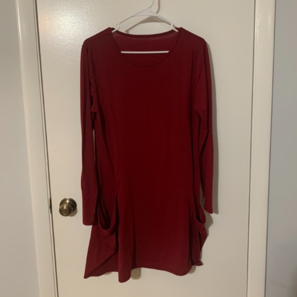 Sherosa women’s long sleeve with pockets dress